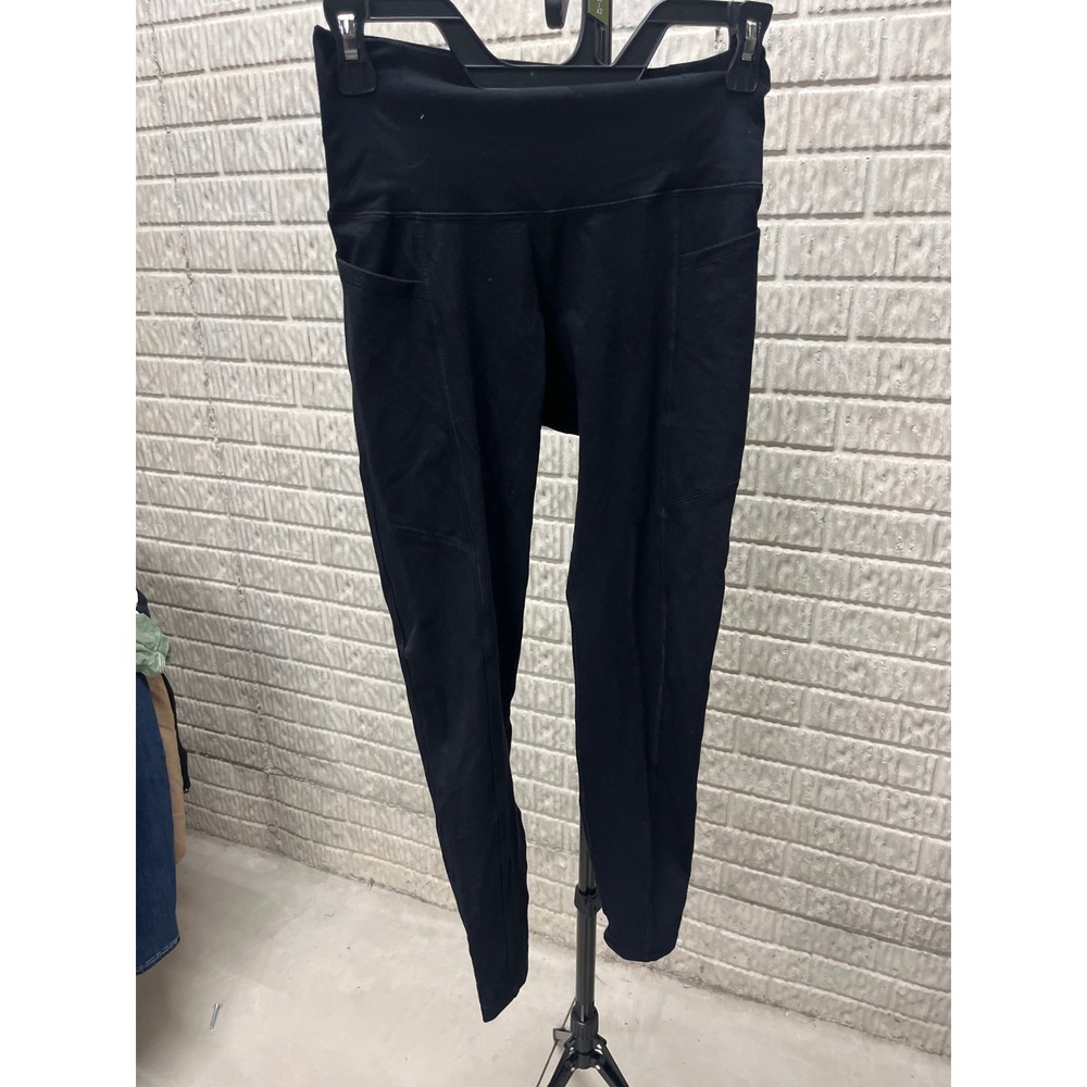 Old Navy Active Balance Leggings Black Go-Dry High Waisted Pockets Small